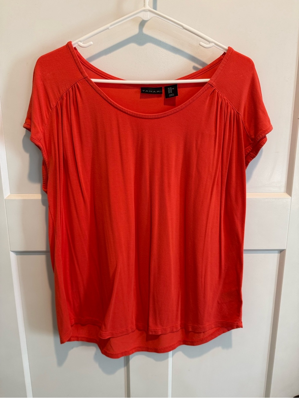 Red Short Sleeve Light Weight Top